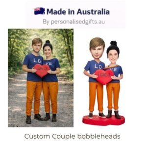 Custom Couple Dressed in LOVE Bobbleheads