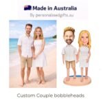 Custom Couple Walking on the Beach Bobbleheads