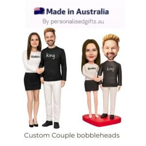 Custom Love Heart Couple Bobbleheads