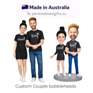 Custom Queen and King Couple Shirts Bobbleheads