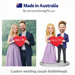 Custom Wedding Caketopper Marry Me Bobblehead