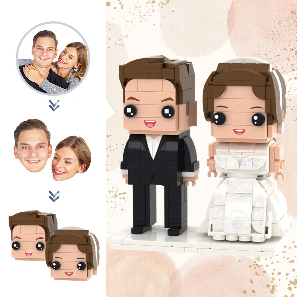 LHB2MSR9 - Personalized Gifts For All Occasions Gift Supplier Personalised couple brick toy display decoration