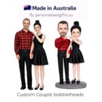 Romantic Valentines Gift – Couple Hands in Heart Pose Custom Bobblehead