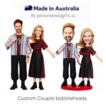Unique Valentines Gift – Lover with Fans Custom Bobblehead with Engraved Text