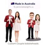 Valentine’s Day Gift I Love You Custom Bobblehead with Engraved Text