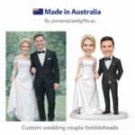 Wedding Caketopper Couple Bobblehead in Dress and Suit - Personalized Gifts For All Occasions Gift Supplier Wedding Caketopper Couple Bobblehead in Dress and Suit