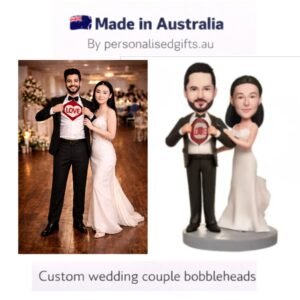 Wedding Caketopper Couples Bobbleheads in Dresses