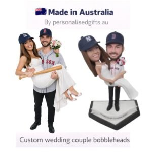 Wedding Caketopper Custom Baseball Couple Bobblehead