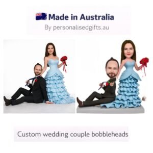 Wedding Caketopper Funny Couple Bobbleheads