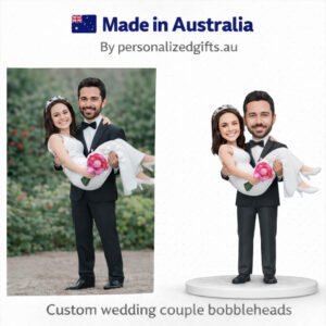 Wedding Caketopper Groom Carrying Bride Bobblehead