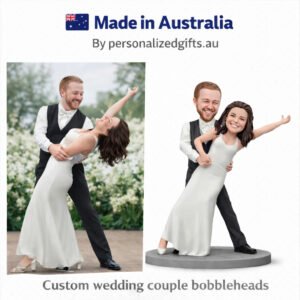 Wedding Caketopper Groom Holding Bride Dance