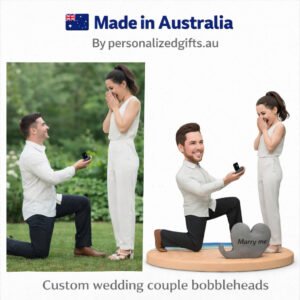 Wedding Caketopper Proposing Couple