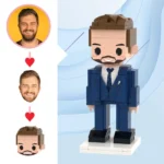 Photo to brick figure transformation gift idea