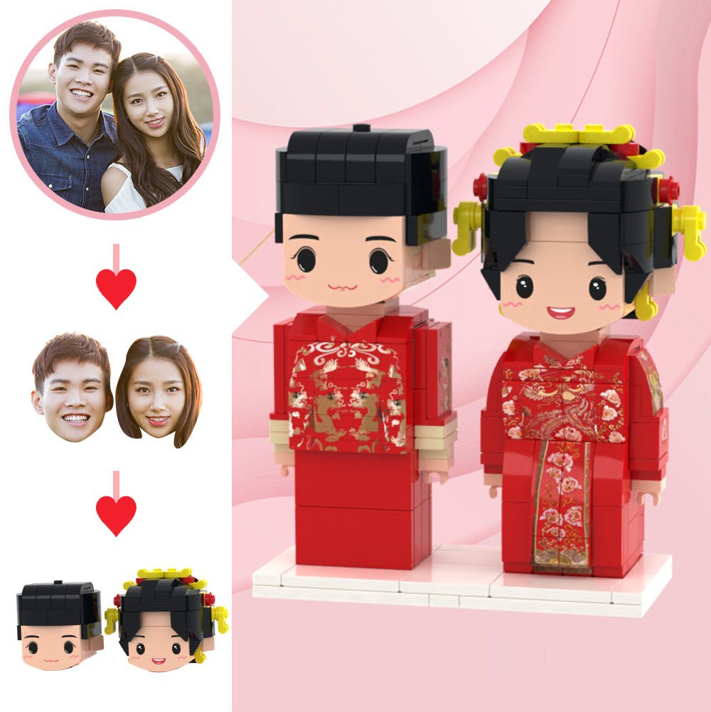 YLHB2MSR001.jpg - Personalized Gifts For All Occasions Gift Supplier Personalised building block bride and groom figures