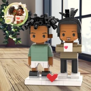 custom dad son brick figures
