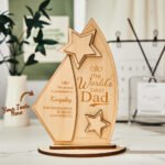Wooden Trophy plaque for dad - Personalized Gifts For All Occasions Gift Supplier Wooden Trophy plaque for dad