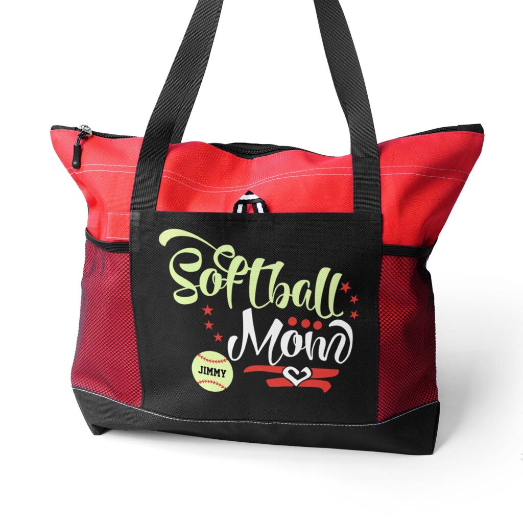 Baseball Softball Mom Tote Bag