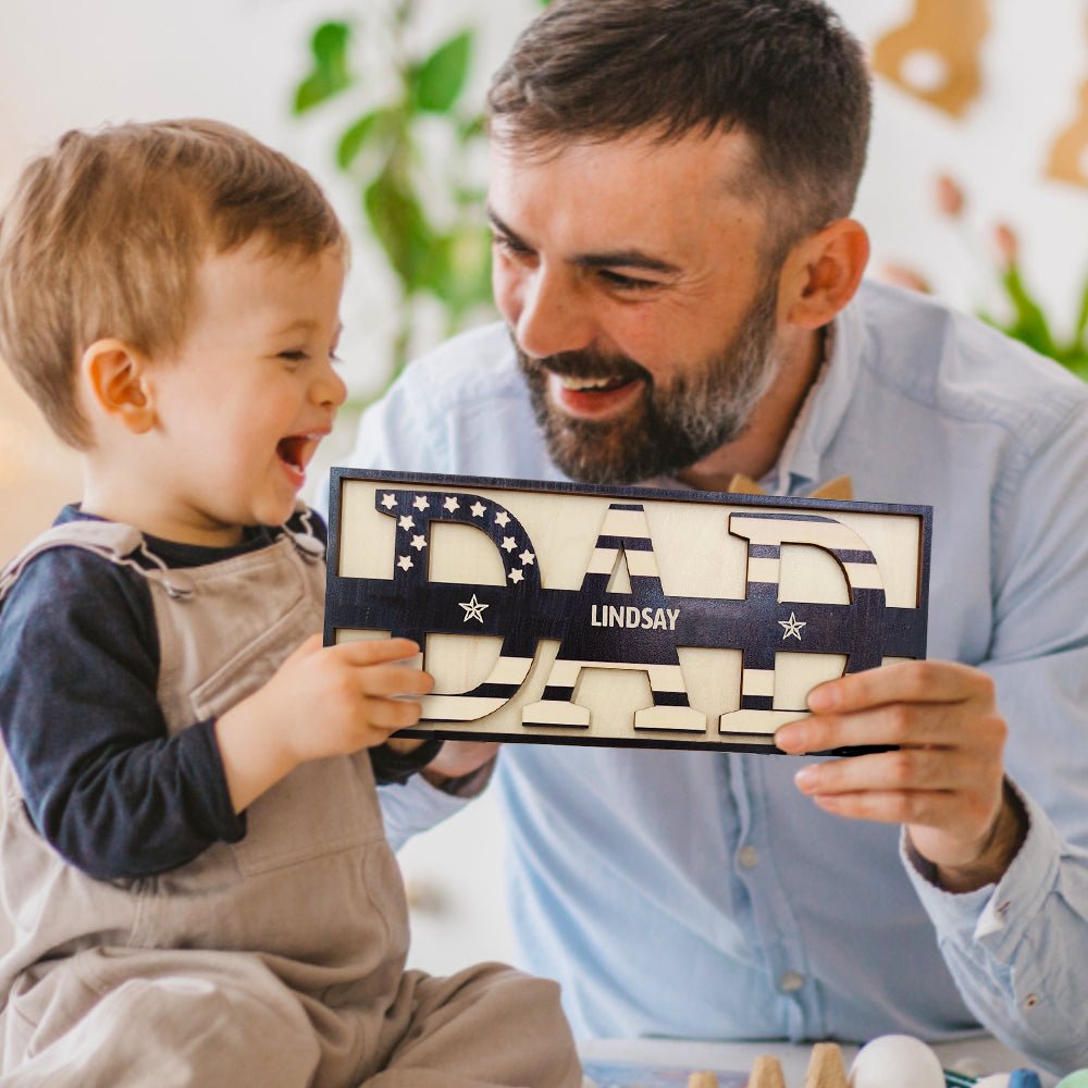 Best Daddy Ever Wooden Plaque - Personalized Gifts For All Occasions Gift Supplier Best Daddy Ever Wooden Plaque