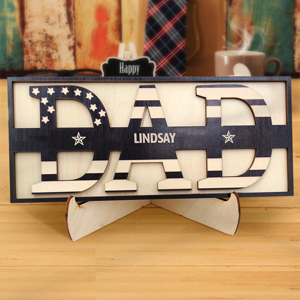 Best Daddy Ever Wooden Plaque - Personalized Gifts For All Occasions Gift Supplier Best Daddy Ever Wooden Plaque