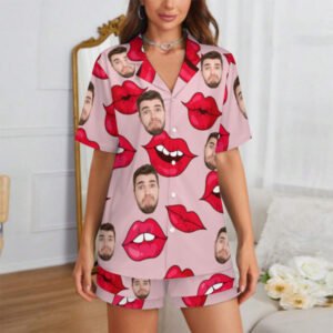 Face Pajama Short Sleeve