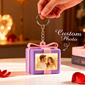 Custom Mirror Lamp Keychain