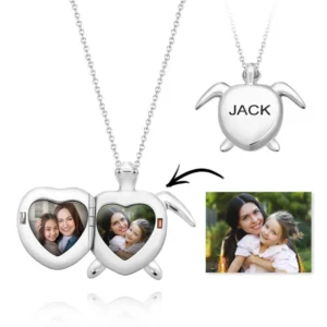 Custom Photo Name Necklace