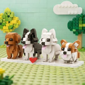 Personalised Dog Brick Figures