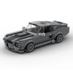 Ford Mustang Shelby GT500 Brick Car Model Kit with Mini Figures – Racing Building Blocks Gift