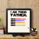 Custom Lightsaber Wooden Sign Australia | "I Am Their Father" Father’s Day Gift