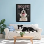 Custom Pet Photo Frame Australia | Wooden Canine Magazine Poster Gift