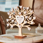 Custom Family Tree Desk Australia | Personalized Engraved Anniversary Gift
