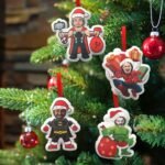 Custom Superhero Face Ornament Australia | Personalized Christmas Hanging Decor