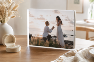 personalised-proposal-photo-gift-engaged-couple - Personalized Gifts For All Occasions Gift Supplier A personalised photo gift celebrating a newly engaged couple's proposal