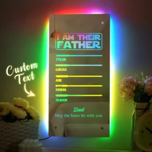 Custom Father's Day Lightsaber Mirror Lamp Australia | Personalised Name Gift - Personalized Gifts For All Occasions Gift Supplier Custom Father's Day Lightsaber Mirror Lamp Australia | Personalised Name Gift