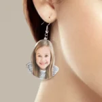 Custom Photo Acrylic Earrings Australia | Face Gift For Her