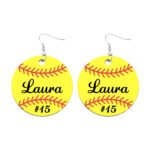 Personalised Baseball Earrings Australia | Sports Gift For Her