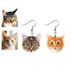 Custom Pet Portrait Earrings Australia | Personalised Pet Gift