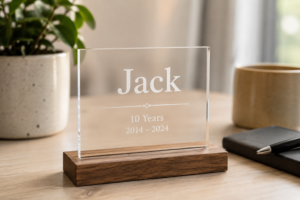 personalised-farewell-keepsake-colleague-name-years-service - Personalized Gifts For All Occasions Gift Supplier A personalised farewell keepsake engraved with a colleague's name and years of service